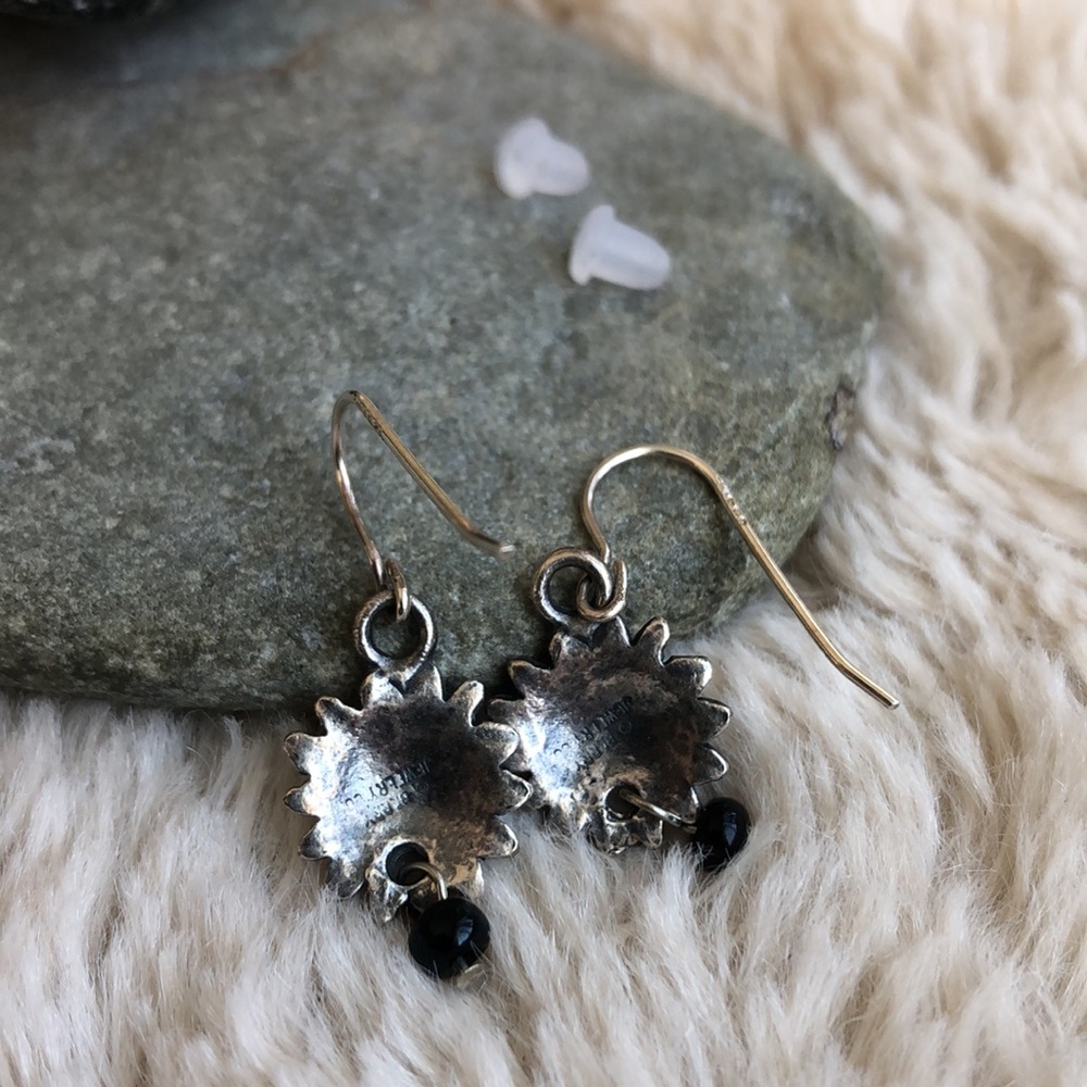 Sunflower Sterling Silver Berry Jewelry Co. Dangle Earrings  (E34) - Picture 8 of 15